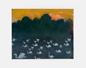 Lamentation of swans by Elizabeth Magill contemporary artwork Painting