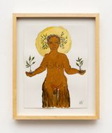Untitled senhora das plantas series by Rosana Paulino contemporary artwork painting works on paper drawing