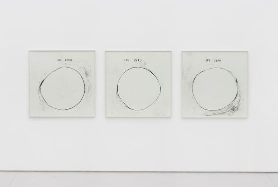 See Zero by Christine Sun Kim contemporary artwork Painting