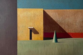Contemporary art exhibition Ramon Enrich 8 paisatges i un dibuix at Alzueta Gallery Casavells Spain