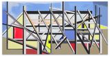 Variante zu Fachwerk Hofewiese by Thomas Scheibitz contemporary artwork painting