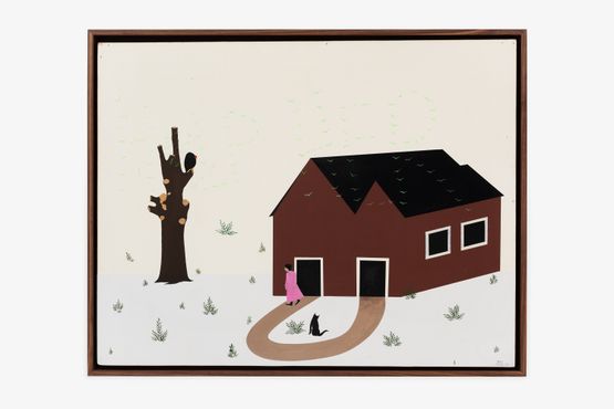 Her world got smaller by Clare Rojas contemporary artwork Painting