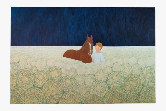Dandelion Dream by Tess Dumon contemporary artwork Painting