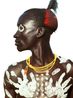 Karo Man with Handprint Motif Ethiopia 1985-1996 by Carol Beckwith  Angela Fisher contemporary artwork Photography