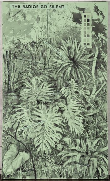 Drawing for The Great Yes The Great No The Radios Go Silent by William Kentridge contemporary artwork painting works on paper photography drawing