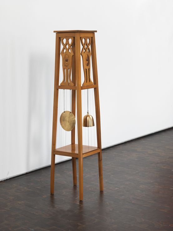 Music Room Darmstadt Flower Column Harp Bell and Gong by Nevin Aladag contemporary artwork Sculpture