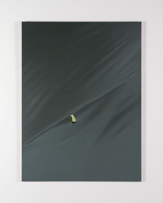 Grey yellow by Marcel Vidal contemporary artwork Painting
