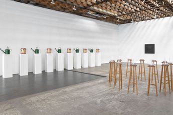 Contemporary art exhibition Ian Hamilton Finlay Fragments at Victoria Miro Wharf Road London United Kingdom