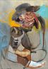 Gauguin with Cowboy Hat by Adrian Ghenie contemporary artwork Painting