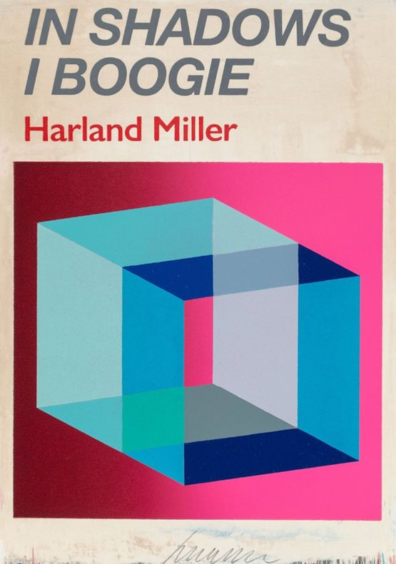 In Shadows I Boogie Pink by Harland Miller contemporary artwork Print