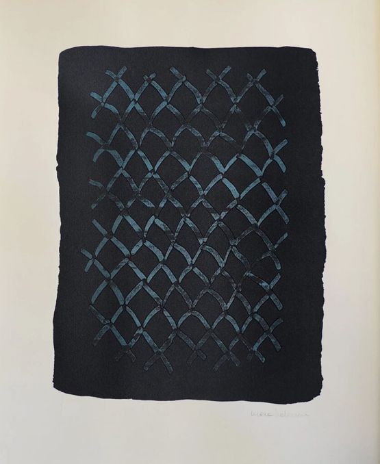 The Blues no. 1-12.7.202021 by Mona Hatoum contemporary artwork Works on Paper