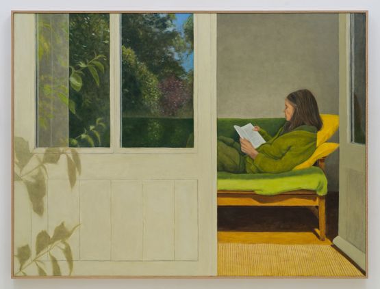 do we read to feel we are not alone  by Jess Allen contemporary artwork Painting