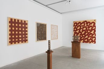 Contemporary art exhibition Alejo Palacios Materiales y Procesos at Alzueta Gallery Madrid Spain