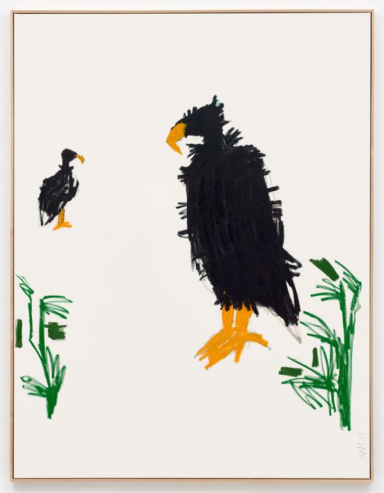 DORT HINGEGEN GEIERRABEN by Andi Fischer contemporary artwork Painting