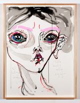 little beauty unstop singing by Del Kathryn Barton contemporary artwork painting