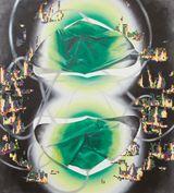 Geoblaze 2 by Vivien Zhang contemporary artwork painting