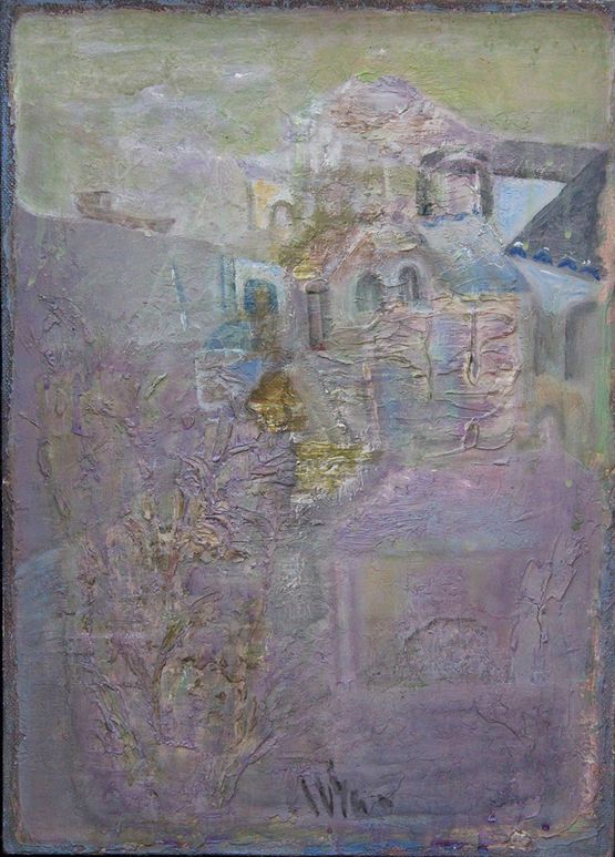 The Village of the Past-15 VI  Serie Le village dune autre epoque-15 VI by Leng Hong contemporary artwork Painting