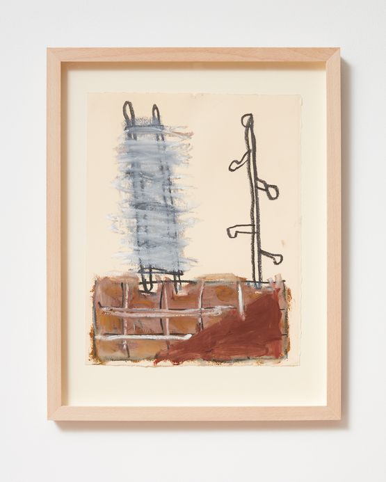 Ladder and Step Series 28 by Basil Beattie contemporary artwork Painting