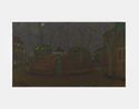 Bandstand Night by Merlin James contemporary artwork Painting