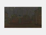 Bandstand Night by Merlin James contemporary artwork drawing painting