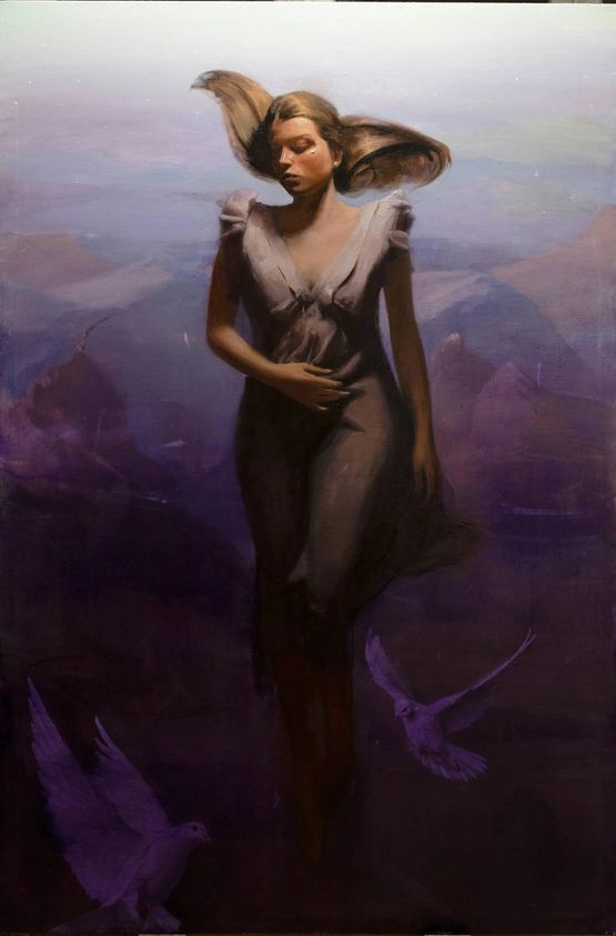 Your name is a penetrating fragance therefore the maidens love you by Marcos Lozano Merchan contemporary artwork Painting