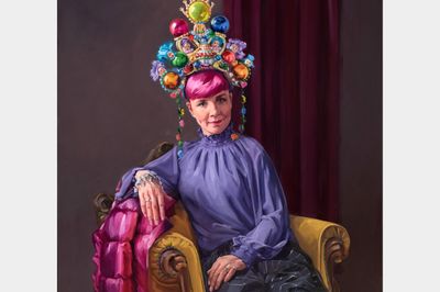 Portrait of Comedian Cal Wilson Wins Packing Room Prize 2023