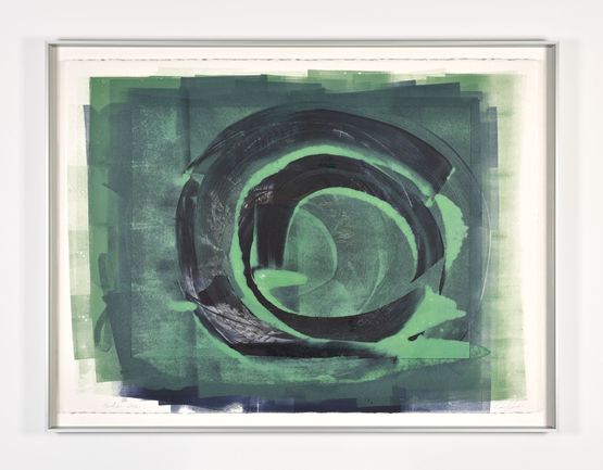 Hondalea Study Sage Green by Cristina Iglesias contemporary artwork Works on Paper