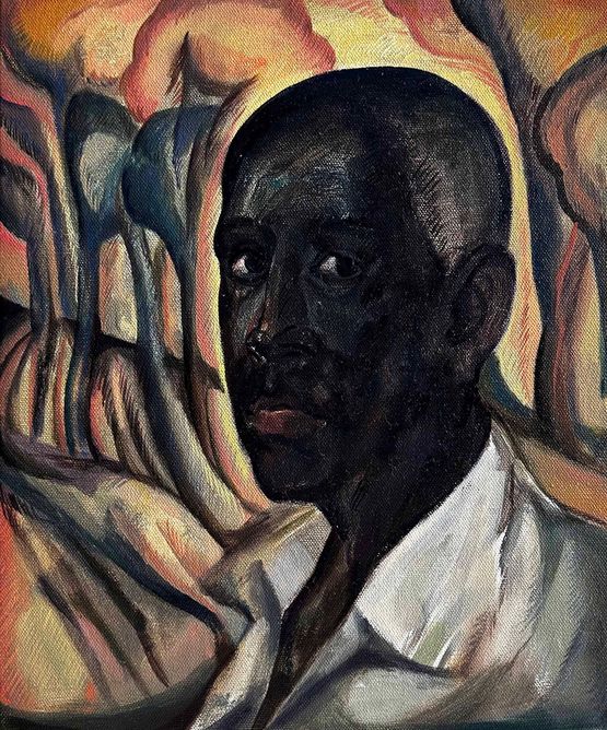 We are because He was III by Vikrant Bhise contemporary artwork Painting