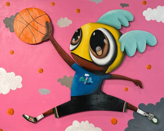 AIR Tribute to Michael Jordan by Edgar Plans contemporary artwork Sculpture