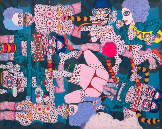 The Elegant Life of Mr. K by Key Hiraga contemporary artwork Painting
