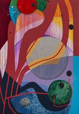 New Standards No Stoppages by Carrie Moyer contemporary artwork painting