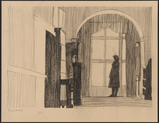 Study-Scene 17 by Pamela Phatsimo Sunstrum contemporary artwork Works on Paper