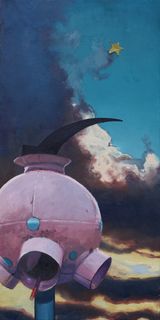 Draping Stars and Wearing Moon by Yuxiao Ran contemporary artwork painting