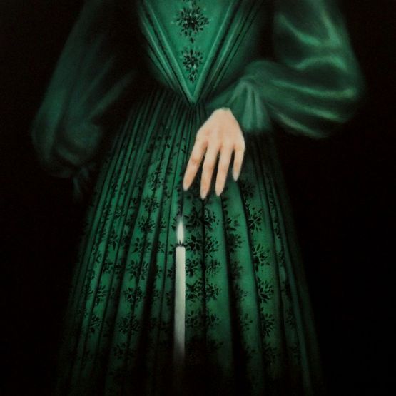 Deadly dame deadly flame by Rose Espinosa contemporary artwork Painting