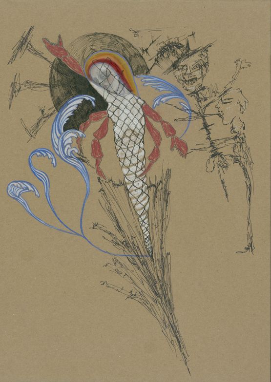 Sog Suction by Maria Kofler contemporary artwork Works on Paper