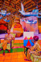 As Far As Looking for the East West Again West Again... by Zico Albaiquni contemporary artwork painting