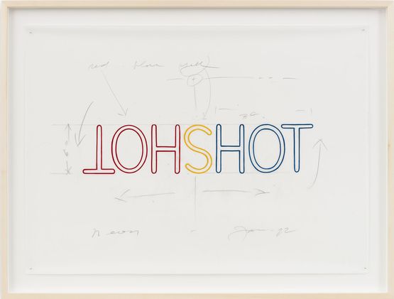 Study for HOTSHOT by Richard Jackson contemporary artwork Painting