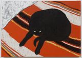Lazy Cat by Francisco Rodriguez contemporary artwork painting