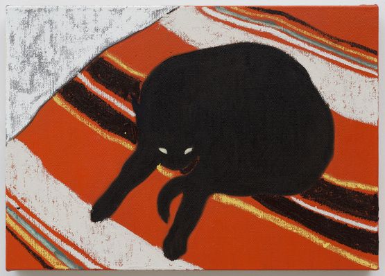 Lazy Cat by Francisco Rodriguez contemporary artwork Painting