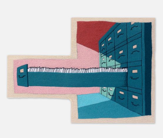 The days keep getting longer by Peter Frederiksen contemporary artwork Textile