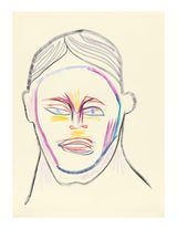 Face and Mask 47 by Carlos Amorales contemporary artwork drawing works on paper