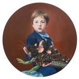 Inverso Mundus Boy with Mousefish by AESF contemporary artwork painting
