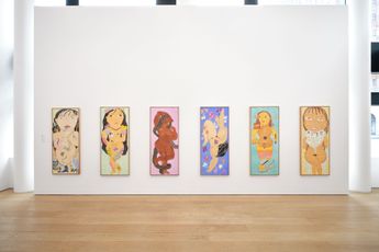 Contemporary art exhibition Cecilia Vicuna La Migranta Blue Nipple at Lehmann Maupin 501 West 24th Street New York United States