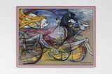 Who Feels like a Princess in a Race against the Clock by Simon Fujiwara contemporary artwork painting