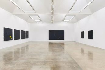 Contemporary art exhibition Torkwase Dyson Here at Pace Gallery Los Angeles United States