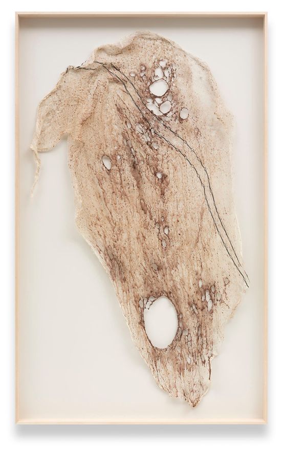 Open wound Surface with many holes 1 by Mire Lee contemporary artwork Sculpture