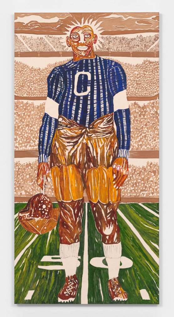 End of The Half by Chase Hall contemporary artwork Painting