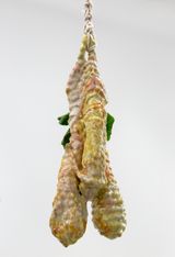 Bud Vase Yellow Orange Hanger by Christian Holstad contemporary artwork sculpture