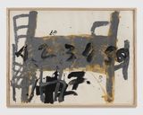 Taula i cadires by Antoni Tapies contemporary artwork works on paper