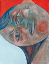 Tightly Squeezed In by Hannah Ireland contemporary artwork painting